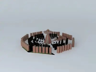 Octagon City 3D model