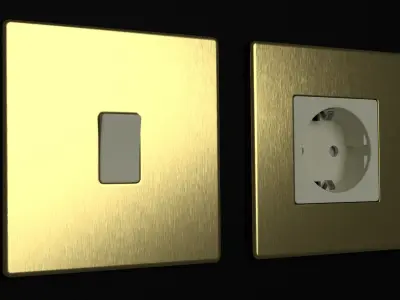 D and R Electrical Sockets and Switches FREE SAMPLE Free low-poly 3D model