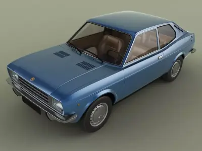 Fiat 128 Sport Coupe S 3D model