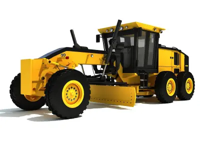 Motor Grader 3D model