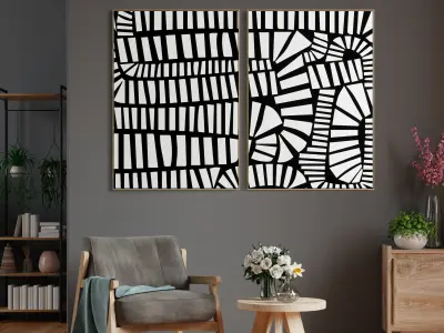 Photo Frame 166 Low-poly 3D model