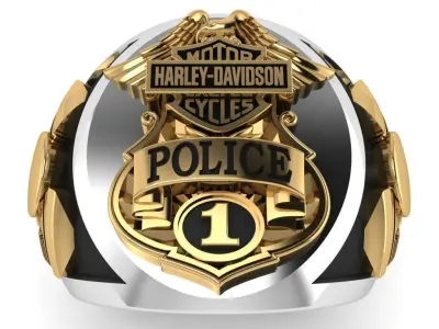 Harley-Davidson Ring Code-CGH003 3D print model
