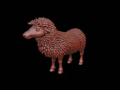 Sheep Animal Sculpture 3D print model purchase