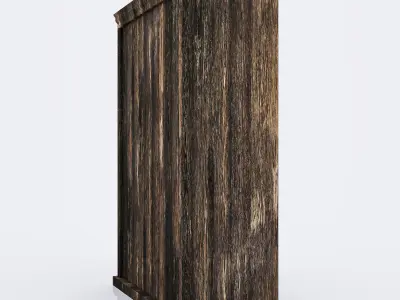 Wardrobe Mandala Old Wood Free 3D model