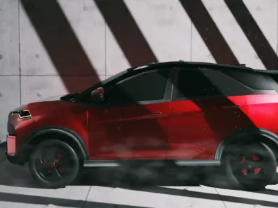 Tata Nexon 2024 EV 3D model