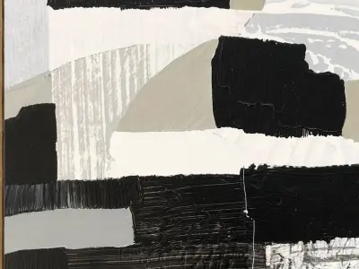 Plaster two square photo frames 51 Low-poly 3D model