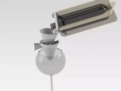 AeroWine wine glass with pourer Free 3D model