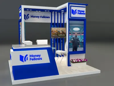 Booth Exhibition Stand a 652a 3D model
