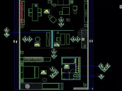 An architectural style homestay  in China 3D model