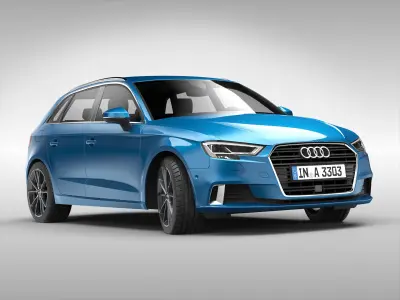 Audi A3 Sportback 2017 3D model