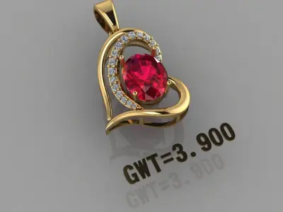 FASHION  PENDANT 3D model get