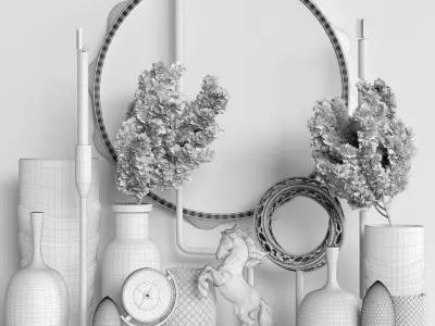 Decorative set 09 3D model