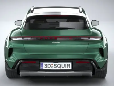 Porsche Taycan Turbo Cross Turismo 2025 3D model