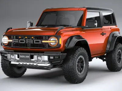 Bronco Raptor 2-door 2022 3D model