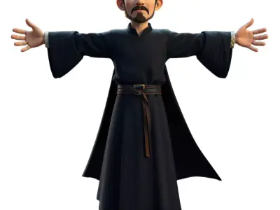 Feathered Noble Character model pack Low-poly 3D model