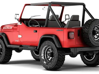 Jeep Wrangler YJ 1988 3D model