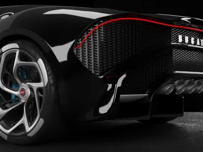 3D model Bugatti La Voiture Noire 3D model