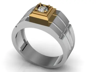 man ring 3D print model