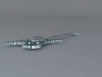 Ed Roman Rockingbird model guitar Free 3D model