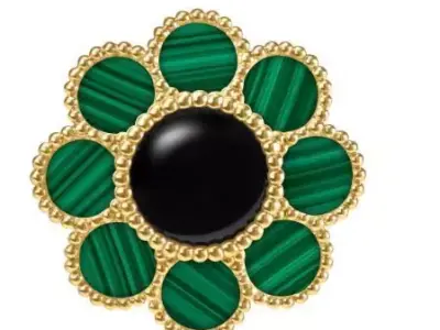 van cleef ring 3dm malachit 3D print model