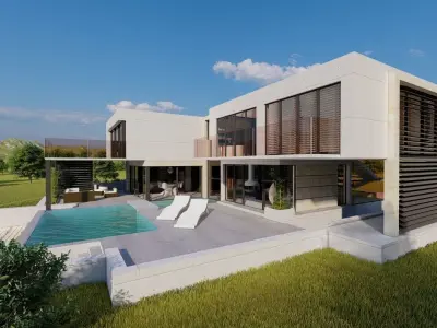 Casa Scene-villa-modern house 3D model