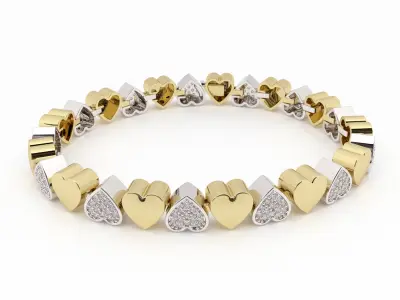 Bracelet and necklace 5414 3D print model