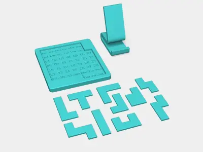 Everyday Puzzle Calendar - Infinite Daily Challenge 3D print model