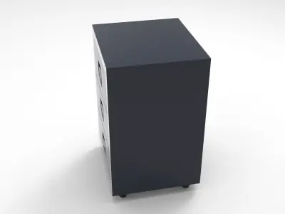 Hoka Storage with Drawer Low-poly 3D model