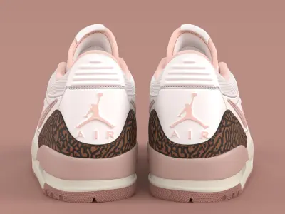 Air Jordan Legacy 312 Low Archaeo Brown Low-poly 3D model