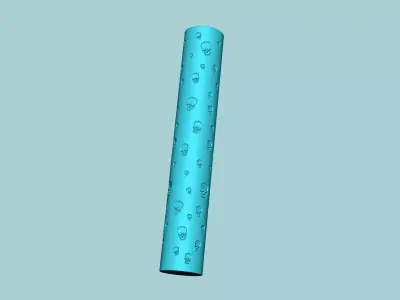 Texture Roll 10 - Skulls Negative - Decoration Maker 3D print model
