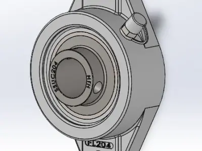 ssuc204 fl204 bearing 3D model