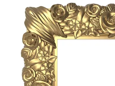 Carved Picture Frame 3D model