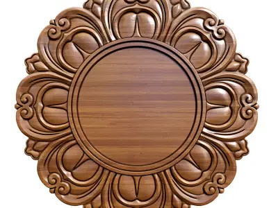 Ceiling Medallion 01 3D model
