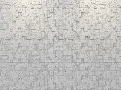 Glyph Panels Wall 3D print model