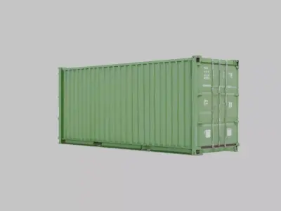 Detailed Shipping Container 3D Model Low-poly 3D model