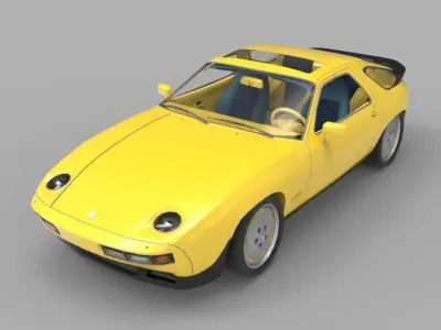 1981 Porsche 928 3D model