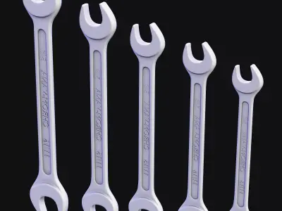 Wrench Nanite archviz and game ready Low-poly 3D model