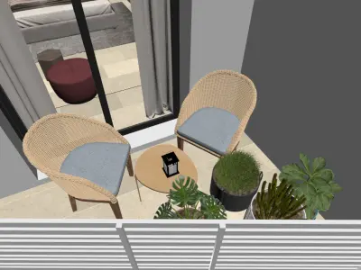 bedroom Z design 3D model