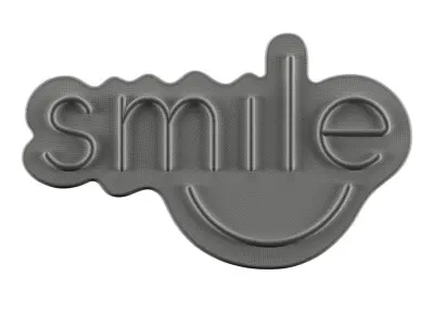 Smile Neon Sign 3D model