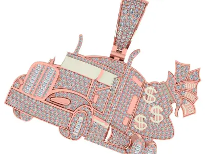 Truck Pendant 3D print model 3D print model