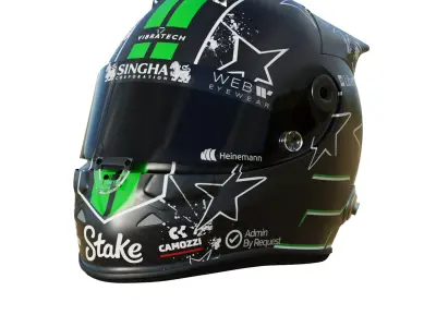 F1 Nico Hulkenberg Helmet 2025 3D model