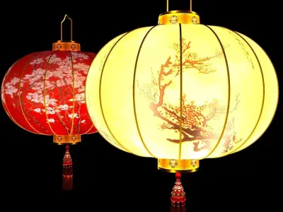 Chinese red lantenr 3D model