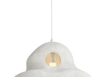 Indoor Hanging Lamp Low-poly 3D model