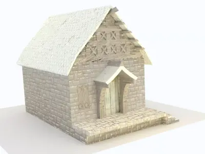Tiny House Free low-poly 3D model