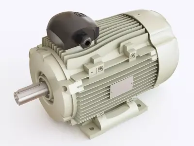 Electric motor 02 3D model