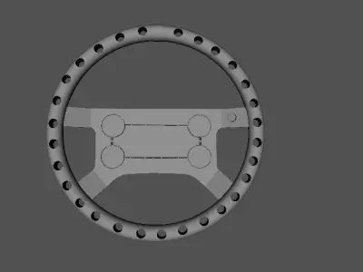 01 Volante 4 Bolas  Low-poly 3D model