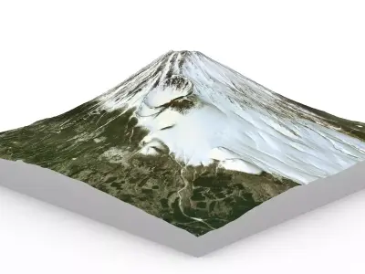 Mount Fuji  Free 3D model