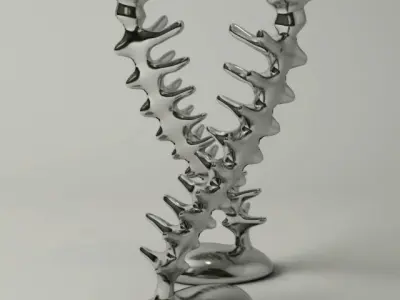 Vertebra Candlesticks by Michael Aram 3D model