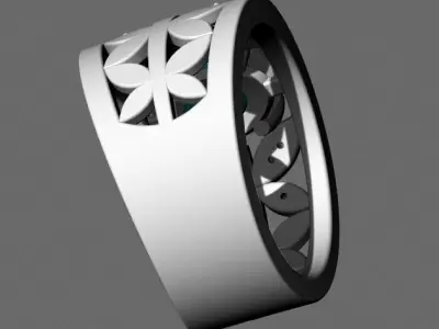 jewelry butterfly gold ring 3d model 3D print model