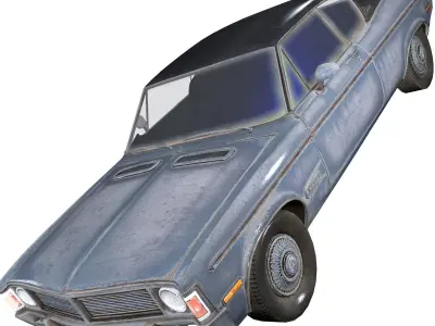 Generic Coupe Car Low-poly 3D model